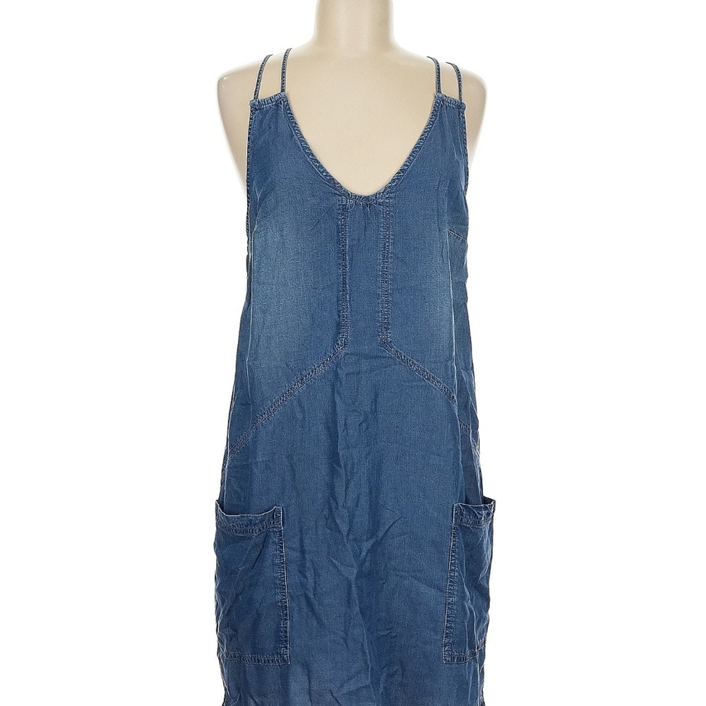 Abercrombie & Fitch Blue Denim Mini Dress with Pockets